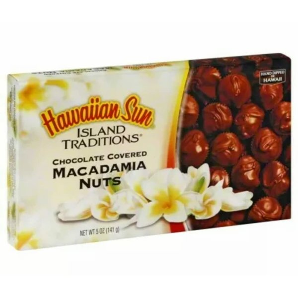 Hawaiian Sun Island Traditions Chocolate Covered Macadamia Nuts 6box Pack (5ounce) - 30ounce