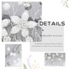 YBSHIN Bride Wedding Flower Hair Comb Silver Rhinestone Hair Pieces Crystal Headpiece Bridal Hair Accessories for Women