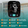 Meraw Blood Pressure Monitors for Home Use with APP Health Tracking, Blood Pressure Cuff Arm 8.6-16.5' with Automatic Pressurization, Irregular Heartbeat Monitoring, 8 AAA Batteries (Black)