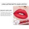 charnova 6 Pcs Matte Lip Glosses Collection Long Lasting Non-stick Cup Waterproof Lip Gloss Lipstick Set For Girls Teens Women