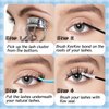 KevKev Lash Clusters 168 Pcs Cluster Lashes DIY Lash Extensions Mixed Styles Individual Lashes Eyelash Clusters Thin Band & Soft False Lashes Wispy Natural Lash Extension Clusters (Cirrus, D-8-18mix)
