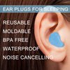 Ear Plugs for Sleeping, Reusable Silicone Moldable Noise Cancelling Sound Blocking Reduction Earplugs for Swimming, Snoring, Concerts, Shooting, Airplanes, Musicians, 32dB Highest NRR