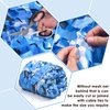 iunio Camo Netting Camouflage Netting, Camo Net Bulk Roll Camouflage Mesh Nets for Hunting Blind Deer Stand Military Party Decorations Sunshade Camping Shooting (6.5ftx4.9ft, Aqua Blue)