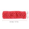 Numblartd 25 Pcs Colourful Crochet Elastic Headbands Hair Accessories - 1.5 Inch Width Stretch Hair Bands DIY Head Bows and Flower Accessories