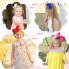 Oaoleer 30 Colors 6 Inch Hair Bows Clips Grosgrain Ribbon Bows Hair Alligator Clips Hair Barrettes Hair Accessories for Girls Toddler Infants Kids Teens Children