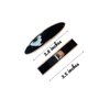 Lemeilleur 4 PCS Elegant Hair Clips Resin Hair Barrettes Sparkly Black & White with Metal Snap Hairpins for Women