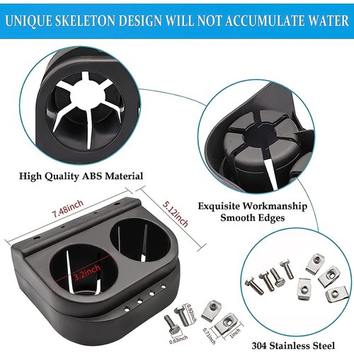 CartClan Club Car DS Cup Holder Kit Dual for 1993-Up Golf Cart OEM# 1016811 101708301-2 Packs