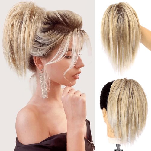 ELIO Messy Bun Hair Piece Claw Clip Hair Bun Wavy Curly Chignon Hair Bun for Women Extensions Tou...