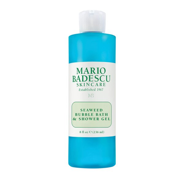 Mario Badescu Seaweed Bubble Bath & Shower Gel - 2-in-1 Daily Moisturizing Body Wash for Men and Women - Body Care Enriched with Marine-Like Fragrance - Revitalizes Skin from Head to Toe, 8 Fl Oz