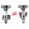 Berta (2 Pieces) Full Overlay Face Frame Soft Closing European Hinges, 110 Degree 2 Way Adjustable Clip On Concealed Kitchen Cabinet Door Hinges with Screws