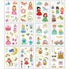 HAIIDODK Temporary Tattoos - 12 Sheets Princess Series Temporary Tattoos for Kids, Perfect for Birthday Party Decorations (Style B)