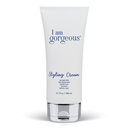 I am gorgeous Styling Cream - Heat Protection for Frizzy Hair - Smoothing and Finishing Blow Out Cream for Women