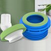 DOITOOL Toilet Rubber Wax Ring Toilet Flange Washer Odor Proof Toilet Bowl Seal Gasket for Home Hotel Bathroom Blue