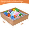 HOSUKU Colorful Bird Foraging & Shredding Toys Box – Safe Bird Toys for Parakeets, Cockatiels, Conures & Small Birds, Perfect for Christmas & New Year