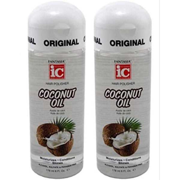 Fantasia Ic Hair Polisher 6oz Coconut Oil (2 Pack)