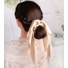 SUSULU Hair Scarf Scrunchies for Women Long Tail Bowknot Hair Elastic Ties Satin Ribbon Hair Bands Ponytail Holders Hair Accessories Pack of 16pcs Solid Colors