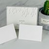 AZAZA 50 Pcs White Blank Place Cards - Textured Table Tent Cards Seating Place Cards for Weddings Banquets Dinner Parties 2.5" x 3.75"