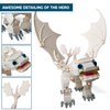 Toysvill Day White Dragon Building Block Toy, Action Figures (Light Fury) [257 Elements]