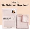 Kitsch Multi-way Satin Head Scarf for Women -Soft Silk Scarf, Head Wrap for Sleeping, Pink Hair Scarf for Women's Hair, Elegant Head Coverings for Women, Silk Bandana for Hair Wrapping at Night, Blush