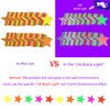110feet UV Star Paper Neon Garland Neon Streamers Black Light Neon Decorations for Dark Glow Party UV Reactive Neon Party Favors Glow in The Dark Party Supplies Wedding Birthday Banners Decorations