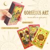 Tarot Cards，Red Tarot Cards With Guide Book Waterproof Tarot Cards Tarot Gold Foil Tarot Cards for Beginners Tarot Deck Tarot Cards with Meanings on Them Rider Waite Tarot Deck Tarrot Tarot Decks