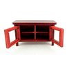 Melody Jane Dollhouse Modern Mahogany Cabinet TV Stand Miniature Living Room Furniture