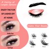 Lash Clusters, 72 Pcs Individual Cluster Lashes DIY Lash Extension 10-16mm Eyelash Clusters Volume Wispy Lashes Super Thin Band Reusable Soft & Comfortable（T01-72-D-10-16MIX）