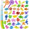 Nunkitoy Bath Toy,39 Piece Magnetic Fishing Toy, Waterproof Floating Fishing Play Set in Bathtub Pool Bathtime Learning Education Toys for Boys Girls Toddlers,Fishing Game for Kids Party Favors