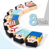 8Pcs Cute Salaryman Erasers Bald Uncle Erasers Bulk Bald Erasers Desk Pet Fun Pencil Erasers Back to School Gifts for School Classroom Rewards Party Favors