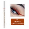 Vtrem Eyeliner Waterproof Liquid Eyeliner Ultra-Fine Tip Eye Liner Smudge Resistant Liner Long-Lasting Up to 24 Hours Eye Makeup Wear, Light Brown/Blue, 2 Count, 0.8ml