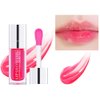 ZDHSOY Plumping Lip Oil - Hydrating Lip Oil Plumping Lip Gloss, Crystal Jelly Moisturizing Lip Oil/Polished Lip Oil Lines/Tint Moisturizing Transparent Lip Balm Care Stick (Cherry)
