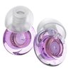 Ear Plugs for Concerts, 2 Pack High Fidelity Ear Plugs, Reusable Silicone Earplugs for Concert, Rave, Work, Musicians, 5 Pair Ear Tips in S/M/L, 18-25 dB Concert Ear Plugs for Noise Cancelling(Purple)