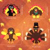 MTLEE 12 Sets Thanksgiving Turkey Craft Kits, Foam Turkey Necklace Craft Kit, DIY Turkey Necklace Thanksgiving Crafts for Kids Halloween Thanksgiving Party Favors Holiday Activities, 4 Styles