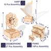CYAZOO 3in1 3D Wooden Puzzle for Adults Music Box Set-Kids DIY Musical Instrument Model Assembly Puzzles Hands Craft Building Kits Home Decoration (3PCS: Gramophone+Piano+Harp)