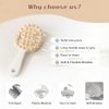 QYNuLi Hair Scalp Massager Shampoo Brush Silicone Scalp Scrubber with Handle Curved Vented Scalp Scrubber Scalp Care Brush Soft Hair Shampoo Brush for Scalp Exfoliator and Dandruff Removal(White)