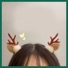 Christmas Antler Hair Claw Clips Hair Claw for Women 1Pack Christmas Deer Hair Claw Clips Christmas Headband Christmas Hairband Clips Hair Clips Brown Cute Christmas Clips Cute Hair Clips Accessories