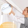 60PCS Stainless Steel Drapery Hook and Pin for Pleated Drapes 4 Prongs Pinch Pleat Clips Traverse Pleater 4 End Curtain Hangers for Window Door Bathroom Curtain