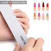 25 Pack 100/180 Grit Nail Files for Acrylic Nails, Rectangle Double Sides Emery Boards Fingernail Files Professional Nail Buffering Files