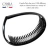 Camila Paris AD110 French Headband for Women, Black, Strong Hold Grip Women's Hair Band, Very Flexible, No Slip and Durable Styling Girls Hair Accessories, Made in France