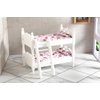 Z MAYABBO Wooden Dollhouse Furniture of Baby bunk Bed with Ladder for Miniature Dollhouse Accessories - 1/12 Scale