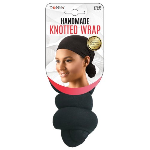 DONNA Handmade Knotted Head Wrap Hairband for Women, Hair wrap, Hair Cap BLACK