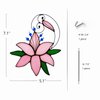 Lily Love Flower Gift for Her Women, Mothers Day Anniversary Love Gift for Wife Girlfriend, Stained Glass Window Hanging Floral Suncatcher Gift, Valentine Day Gift for Her