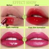 7 Colors Lip Tint Stain Set, Watery Lip Stain Mini Liquid Matte Lipstick,Moisturizing Lip Stain, Long-Lasting,Non-Stick Tinta Para Labios, Waterproof and High Pigment Lip Makeup (02# AVOCADO)