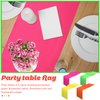 Newwiee 4 Pcs Neon Glow Party Table Runner Neon Party Supplies for Neon Party Supplies Fluorescent Neon Birthday Wedding Party Favors Kitchen Table Decorations (11.81 x 108.27 inch)