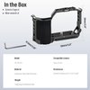SIRUI ZV-E10 Camera Cage with Silicone Grip and HDMI Cable Clamp, Cage for Sony ZV-E10 with Built-in Arca-Type Quick Release Plate, Cold Shoe, and 1/4”& 3/8” Threaded Holes, SC-ZV-E10