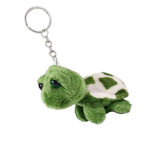 Galepromot Green Mini Sea Creatures Turtle Doll Keychain Gift,Plush Key Ring Cartoon Bag Pendant Auto Animal Keychain Decoration,Plush Automobile Keychains Trim, Car Keychains Car Accessories