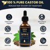 FARSA Native Castor Oil Organic & Vegan, 100 Pure Castor Oil for Hair Growth, Eyelashes, Skin Tightening, Nail Treatment, Natural Cold Pressed Unrefined Hexane-Free & Cruelty-Free Beauty Elixir