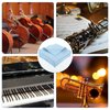 4 PCS Violin Cleaning Cloth, 11.8x11.8inch Violin Cloth, Microfiber Cleaning Cloth, Soft Lint-Free Musical Instrument Cleaning Cloth for Guitar Violin Piano Brass Trumpet, Lenses, Screen (Blue)