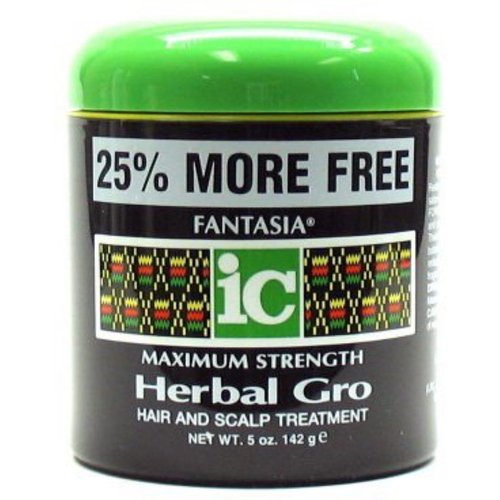 Fantasia Maximum Strength Herbal Gro Hair And Scalp Treatment, 5 oz (Pack of 2)