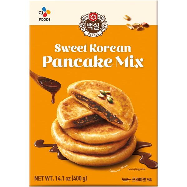 Korean Sweet Pancake Mix, Hotteok (14.10 oz) By Beksul (Original, 1 Pack)